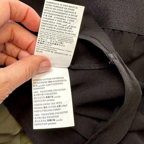 Sisley Color Block Pleated Asymmetrical Midi Dress Black US Size 8 Lined - Picture 12 of 15